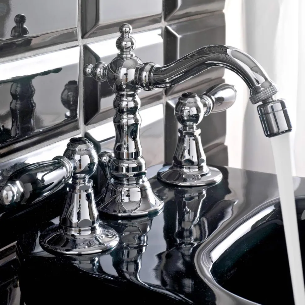 Rubinetteria Bidet 3 Fori Classica con Leve in Ottone Made in Italy- Noriana