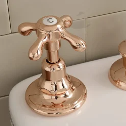 Rubinetteria Bidet 3 Fori, Erogazione Interna, in Ottone Vintage – Klarisa