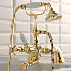 Rubinetteria Bordovasca in Ottone con Doccetta Stile Classico Lusso - Fioretta
