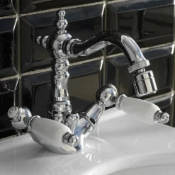 Rubinetto Bidet Monoforo Classico con Leve in Ottone Artigianale - Noriana