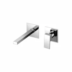 Rubinetto Miscelatore a Muro per Lavabo Bagno Moderno Made in Italy - Panela