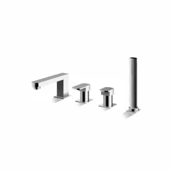 Rubinetto Miscelatore per Bordo Vasca in Ottone Cromato Made in Italy - Sika