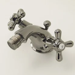 Rubinetto Monoforo per Bidet in Ottone con Scarico Stile Classico - Ercolina