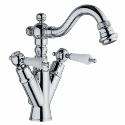 Rubinetto Monoforo per Bidet con Canna Girevole in Ottone Made in Italy - Shelly