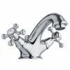 Rubinetto Monoforo per Lavabo Bagno in Ottone con Scarico Made in Italy - Lisca