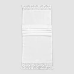 Runner in Lino con Pizzo Bianco da Tavolo - Farnese