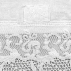 Runner in Lino con Pizzo Bianco da Tavolo - Farnese