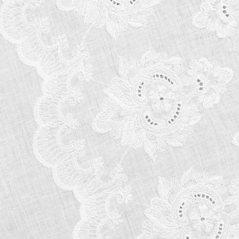 Runner per Tavolo 100% Lino con Ricamo Design di Lusso Italiano - Giuggiolo