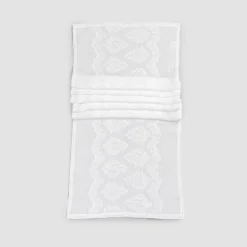 Runner per Tavolo 100% Lino con Ricamo Design di Lusso Italiano - Giuggiolo