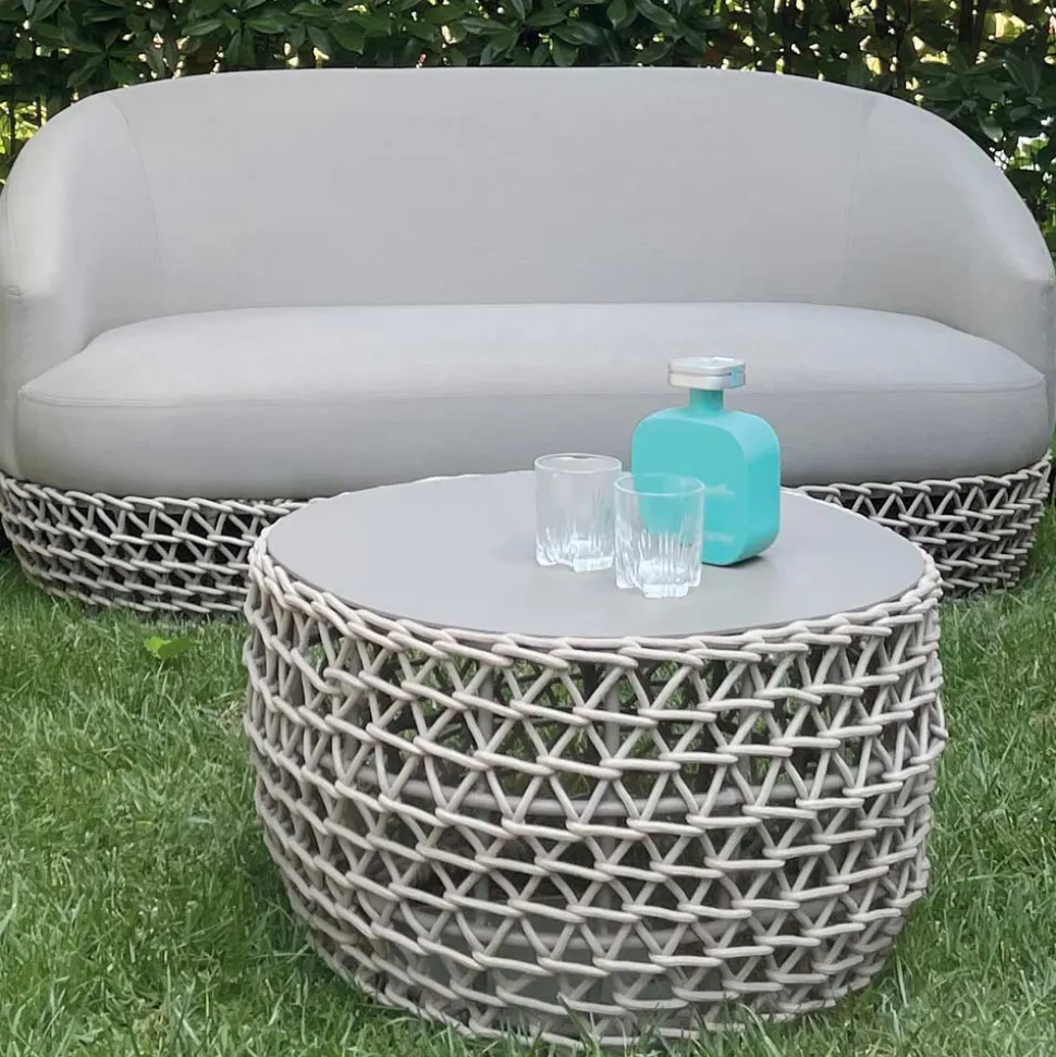 Salotto con Base in Stoffa Intrecciata per Esterni - Pixie