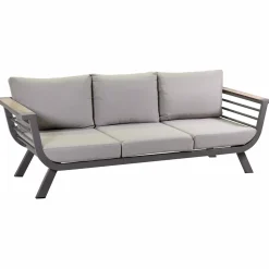 Salotto da Esterno Composto da 1 Divano 3 Posti, 2 Poltrone e 1 Tavolino - Righello