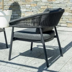 Salotto da Esterno con Cuscini e Braccioli Stondati - Zenith