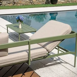 Salotto da Giardino con 2 Divani e 1 Tavolino in Alluminio - Daisy