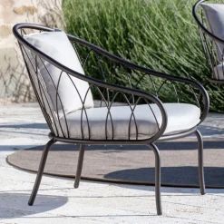 Salotto da Giardino con 2 Poltrone e 1 Divano 2 Posti Made in Italy - Fontana