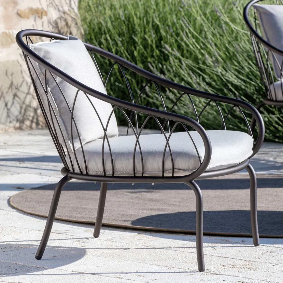 Salotto da Giardino con 2 Poltrone e 1 Divano 2 Posti Made in Italy - Fontana