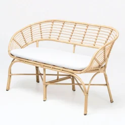 Salotto da Giardino in Alluminio e Intreccio in Polyrattan e Cuscini - Ellide
