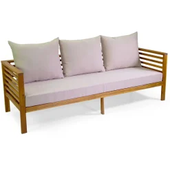 Salotto da Giardino in Legno di Acacia Oliata Colore Naturale - Tecnica