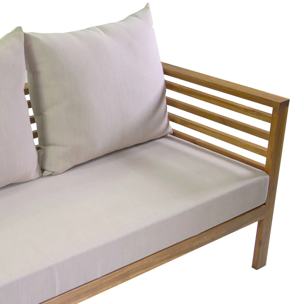 Salotto da Giardino in Legno di Acacia Oliata Colore Naturale - Tecnica