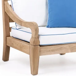 Salotto da Giardino in Legno Teak Naturale Spazzolato - Artes