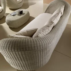 Salotto da Giardino in Polyrattan Intrecciato a Mano - Eder