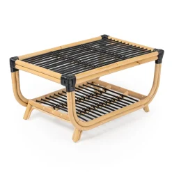 Salotto da Giardino in Rattan Naturale con Cuscini Inclusi – Catelyn