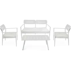 Salotto da Giardino Realizzato in Alluminio di Diverse Finiture - Souvenir