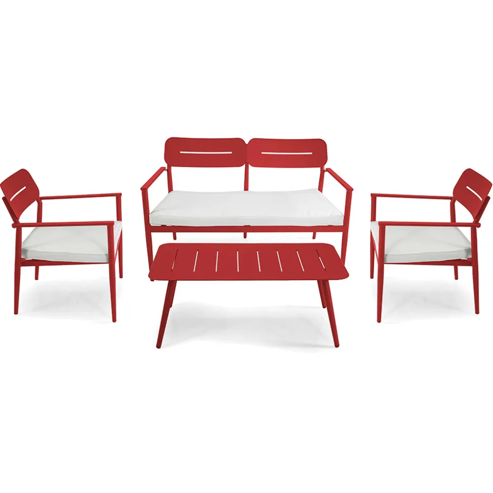 Salotto da Giardino Realizzato in Alluminio di Diverse Finiture - Souvenir