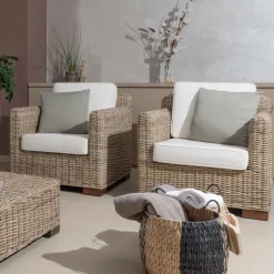 Salotto Outdoor in Kubù Grigio con Cuscini Inclusi – Cerys