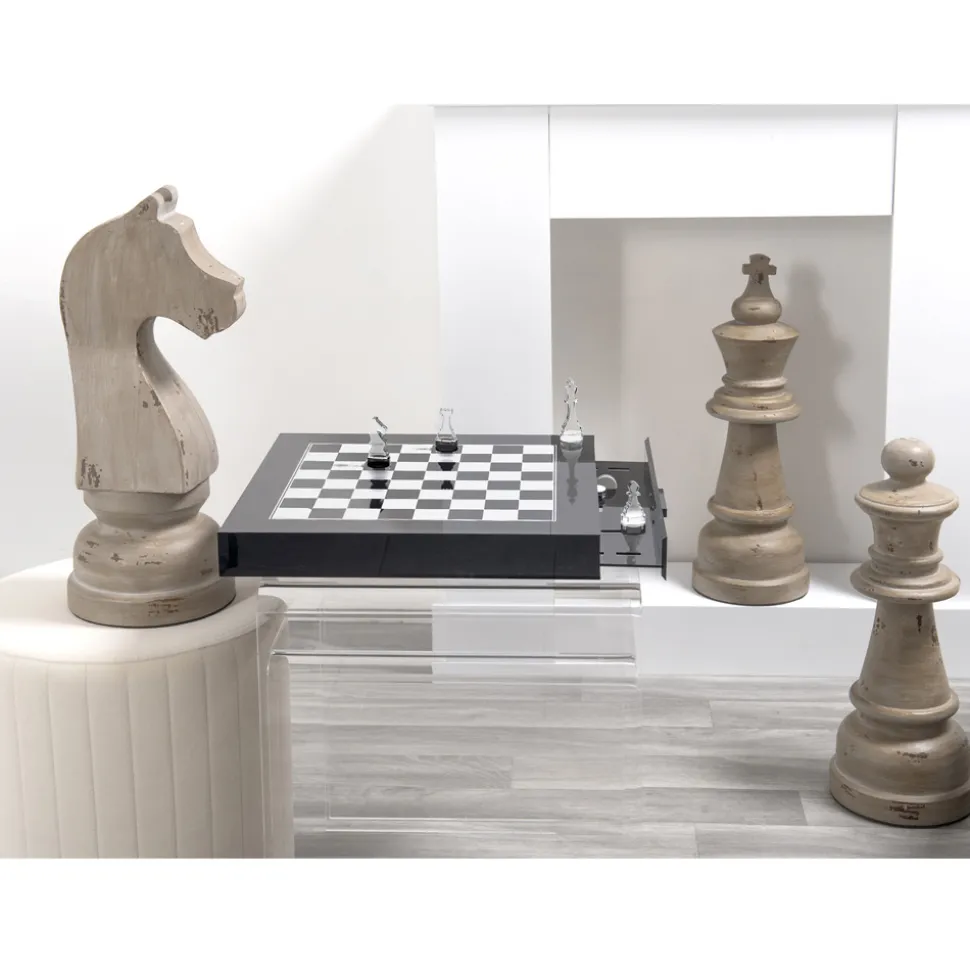 Scacchiera per Scacchi e Dama di Design in Plexiglass Made in Italy - Scacchi