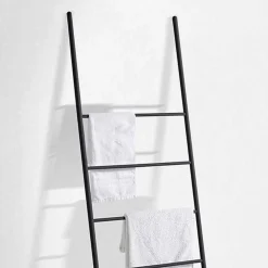 Scala Porta Asciugamani di Design Moderno in Metallo Bianco o Nero – Oppalà