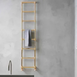 Scaldasalviette Componibile Idraulico Tubo d'Ottone Oro a 311 W - Caesar