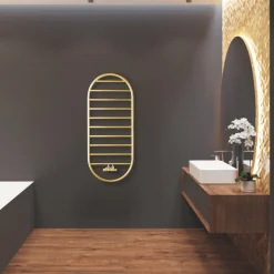 Scaldasalviette di Design a “Tutto Tondo Slim” in Acciaio Made in Italy - Smooth