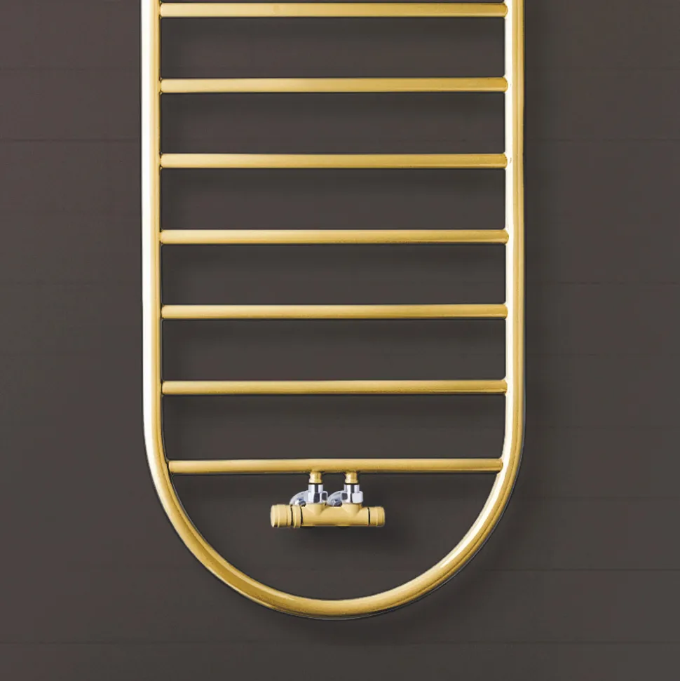 Scaldasalviette di Design a “Tutto Tondo Slim” in Acciaio Made in Italy - Smooth