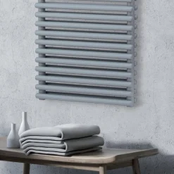 Scaldasalviette Elettrico con 4 Serie di Elementi Orizzontali Made in Italy - Meringa