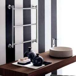 Scaldasalviette elettrico cromato design moderno Gaia by Scirocco H