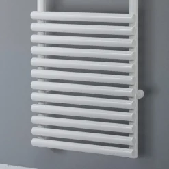 Scaldasalviette Elettrico in Acciaio Finitura Bianco Puro Made in Italy - Limone