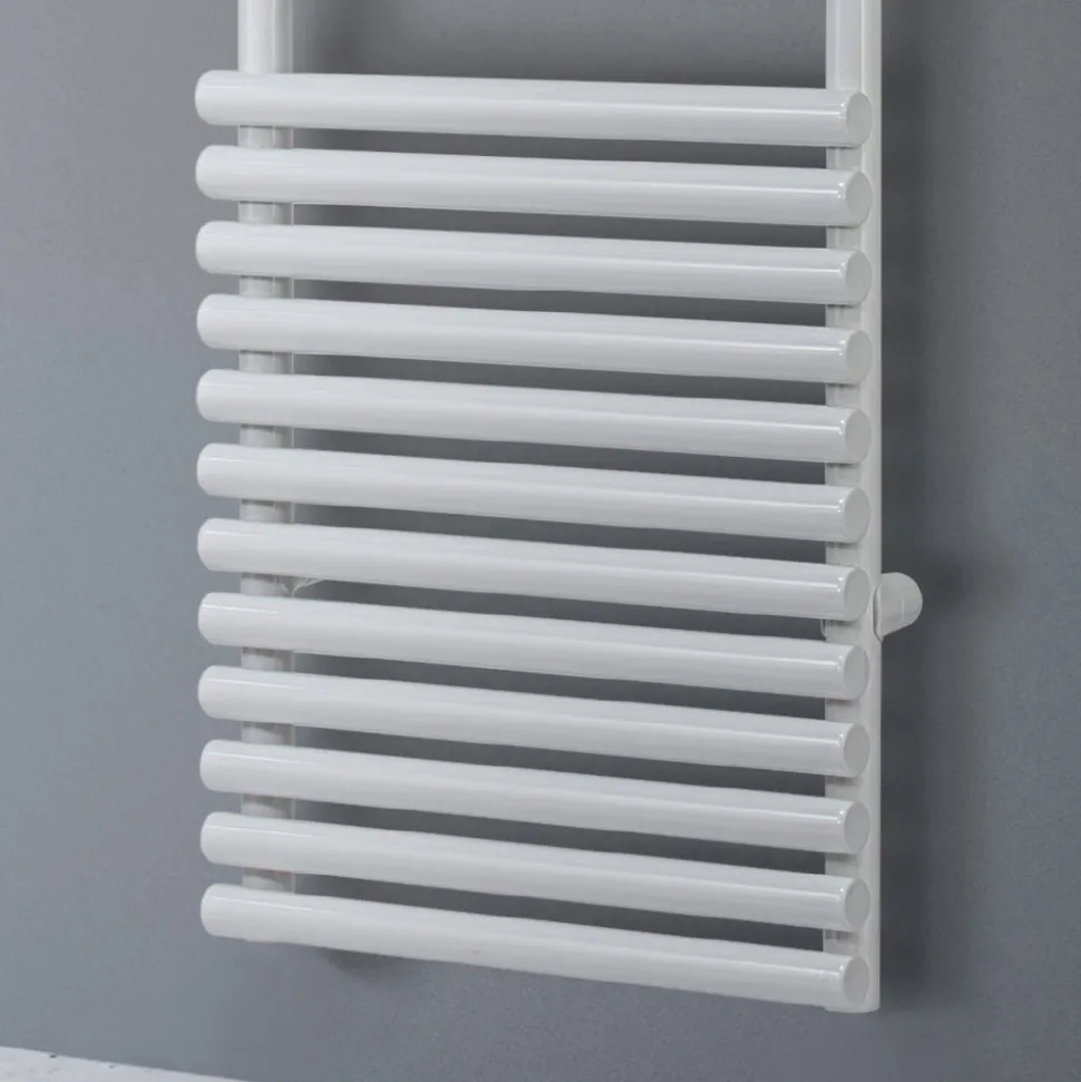 Scaldasalviette Elettrico in Acciaio Finitura Bianco Puro Made in Italy - Limone