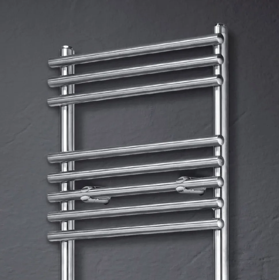 Scaldasalviette Elettrico in Acciaio Finitura Satin Made in Italy - Buccia