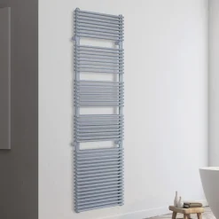 Scaldasalviette Elettrico in Acciaio Finitura Alluminio Made in Italy - Brioches