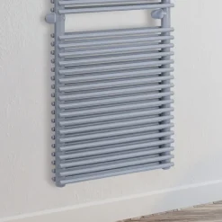 Scaldasalviette Elettrico in Acciaio Finitura Alluminio Made in Italy - Brioches