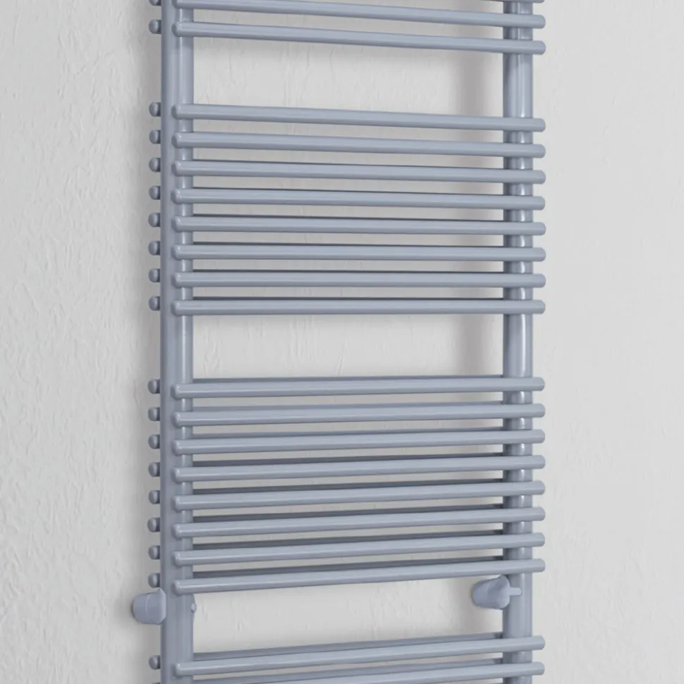 Scaldasalviette Elettrico in Acciaio Finitura Alluminio Made in Italy - Brioches
