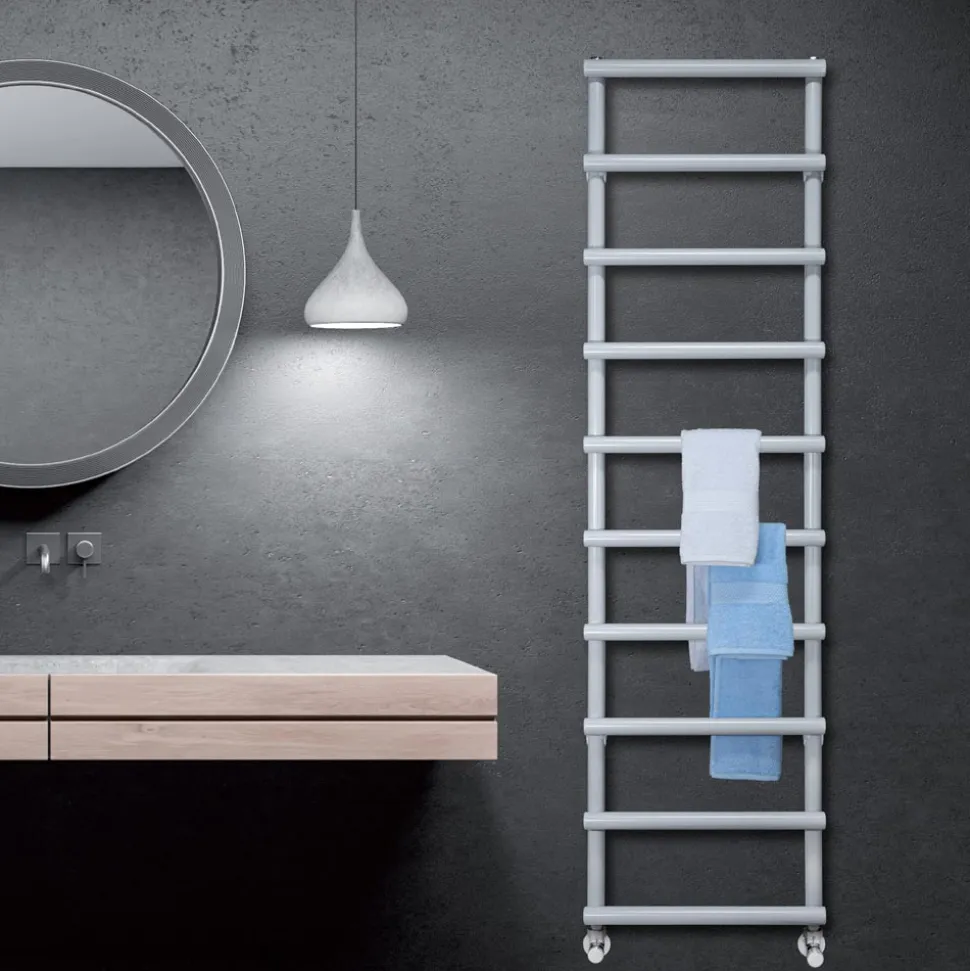 Scaldasalviette Idraulico con Elementi Circolari Made in Italy - Fragola