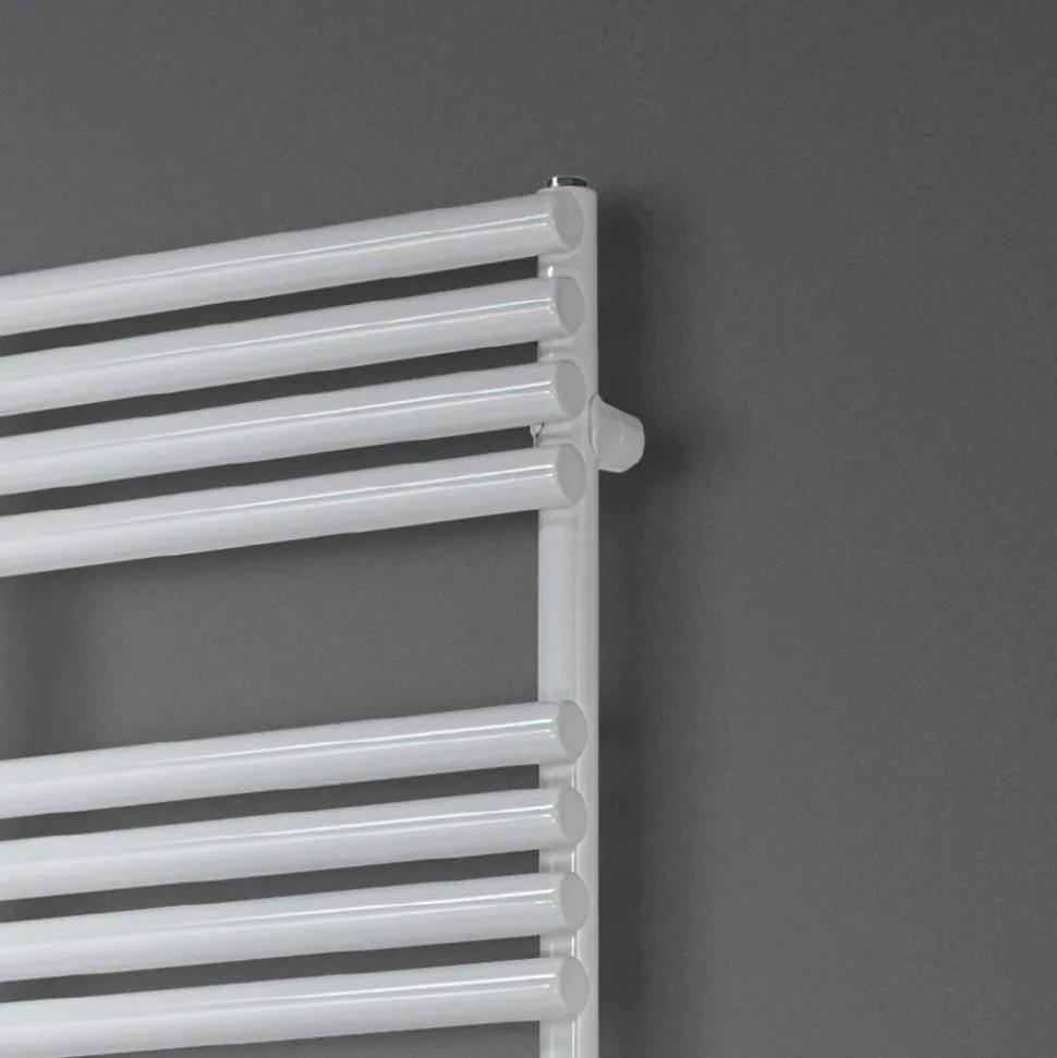 Scaldasalviette Idraulico in Acciaio Finitura Bianco Puro Made in Italy - Limone