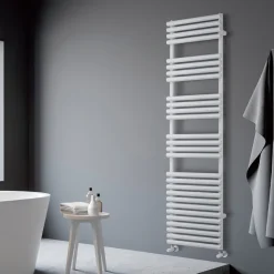Scaldasalviette Idraulico in Acciaio Finitura Bianco Puro Made in Italy - Limone