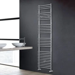 Scaldasalviette Idraulico in Acciaio Finitura Satin Made in Italy - Buccia