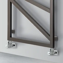 Scaldasalviette Misto con Elementi Quadrati Made in Italy - Mandorle