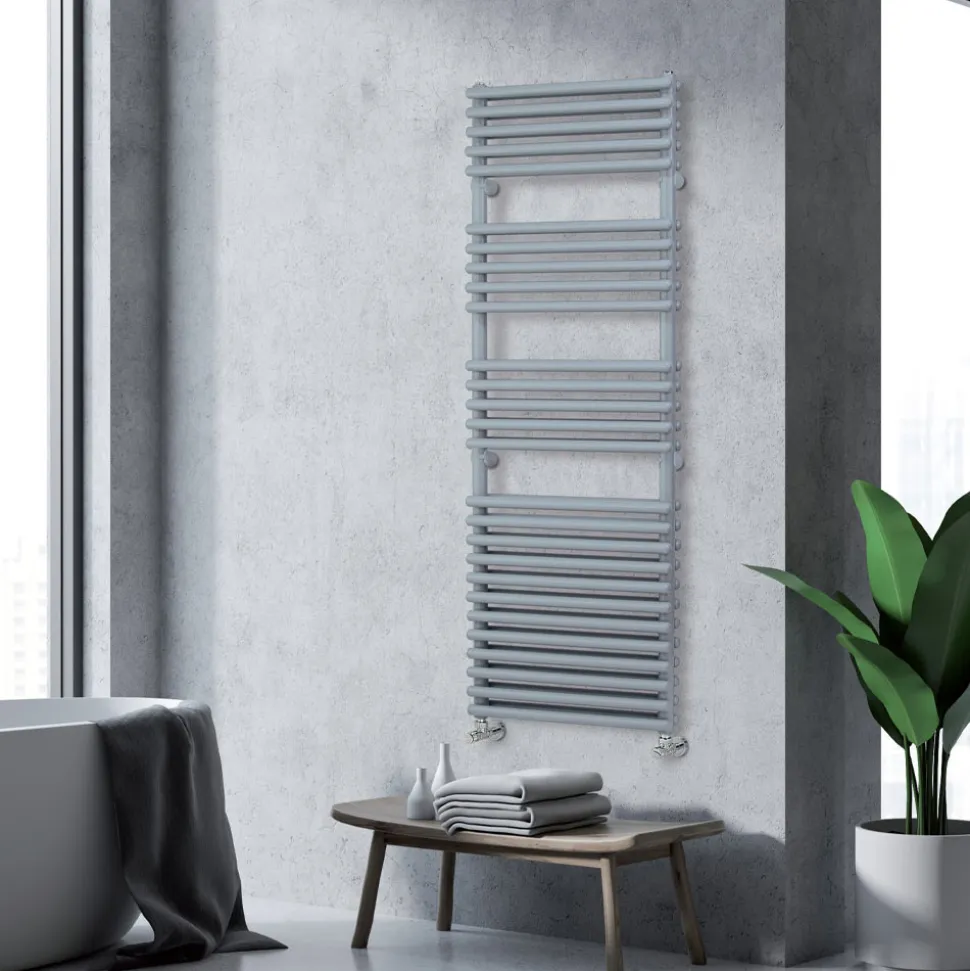 Scaldasalviette Misto con 4 Serie di Elementi Orizzontali Made in Italy - Meringa