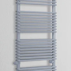 Scaldasalviette Misto in Acciaio Finitura Alluminio Made in Italy - Brioches