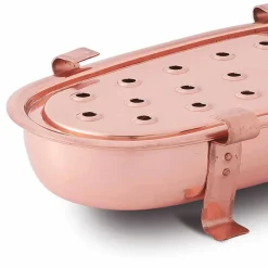 Scaldavivande da Tavolo per Pentole in Rame Made in Italy 45x23 cm - Mariaelena
