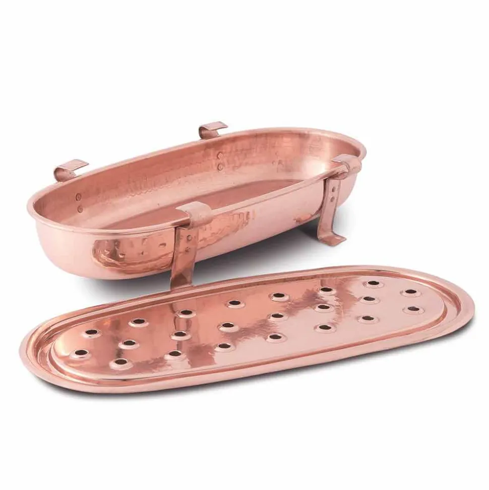 Scaldavivande da Tavolo per Pentole in Rame Made in Italy 45x23 cm - Mariaelena
